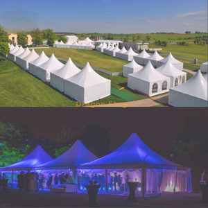 10x10ft 20x20 Evento ao ar livre High Peak White Tent para 100 lugares 