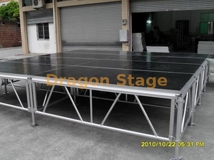 Palco portátil de alumínio externo quadrado 14x4m