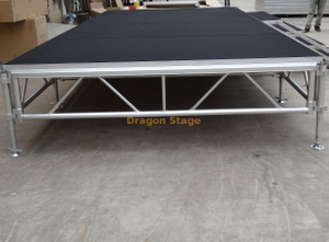 Etapa portátil de alumínio ajustável para eventos de concertos ao ar livre 16x11m