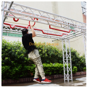 Red Parkour Challenge Obstáculo Combinação Prop Psychological Training Training Field Training Equipment Slider Ring Slider 