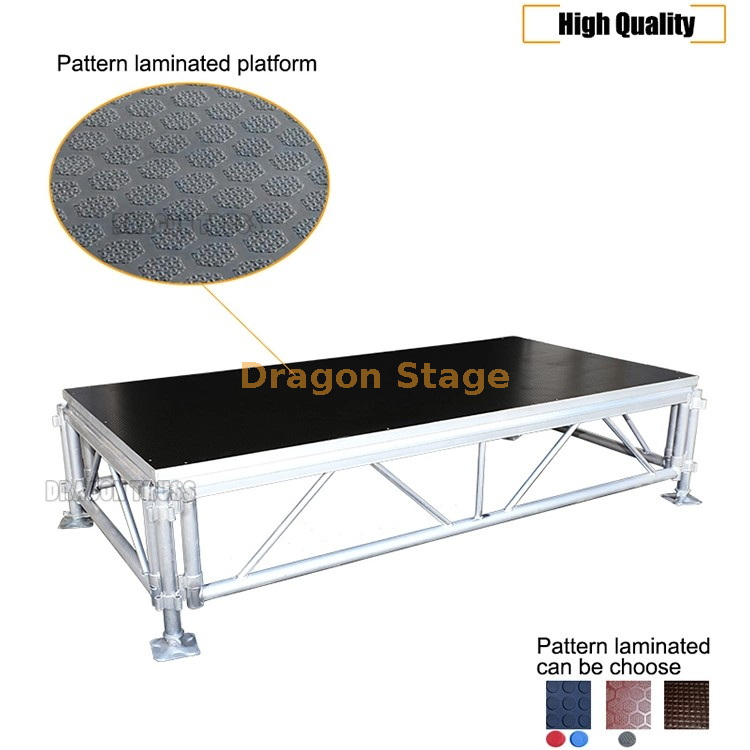 Plataforma ajustável da fase do evento do casamento da liga de alumínio para 11x10m exterior