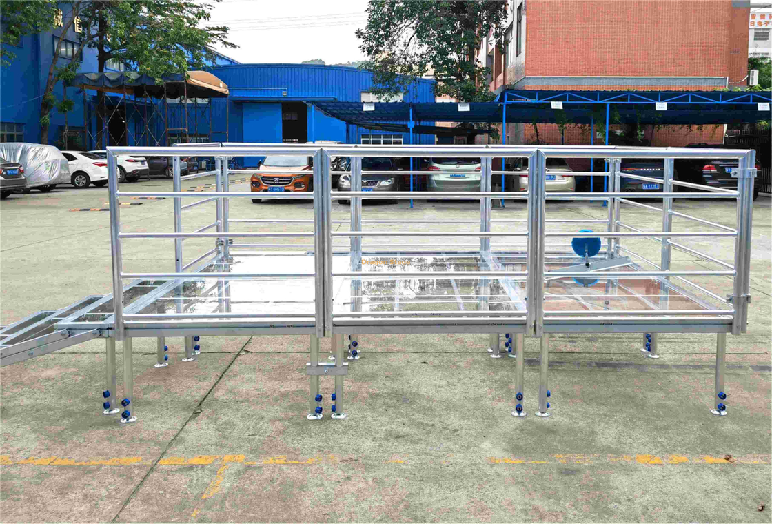 Palco de vidro de alumínio para casamento 14,64x3,66m