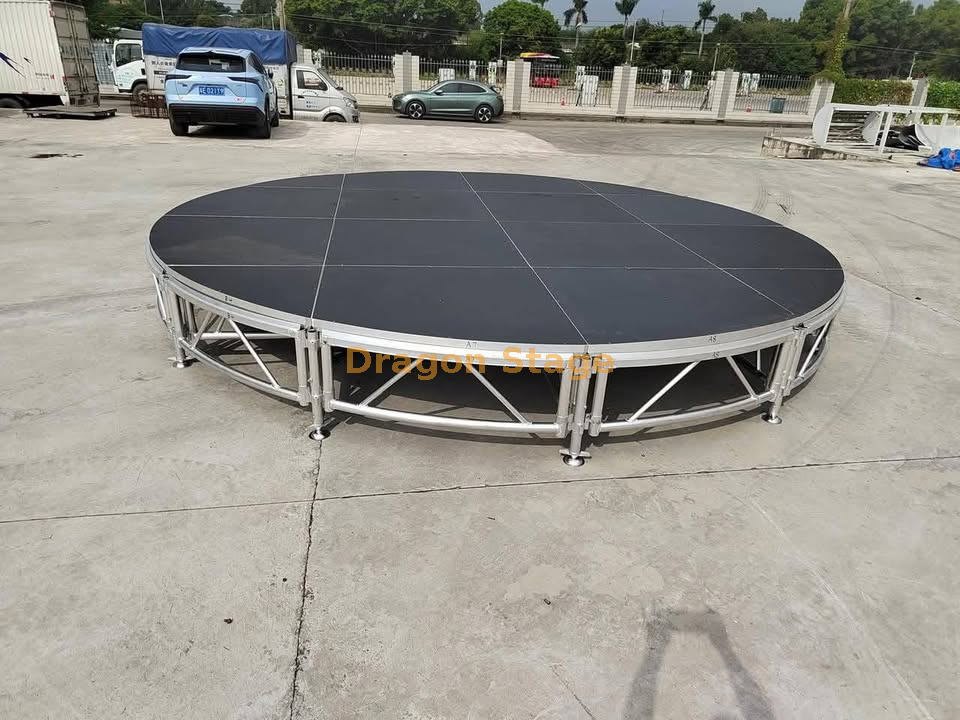 4m Diâmetro 1,2-2m de altura Round Hurch Church Stage Design 2020