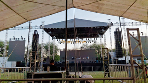 sistema profissional da fase do telhado do concerto de 21x20x11m com orador & asas do diodo emissor de luz