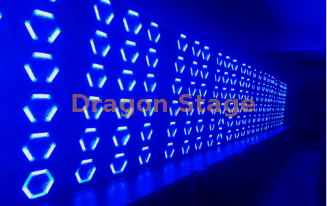 6 luzes de fundo de pixel LED hexagonais lineares11 