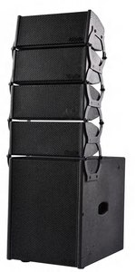 HL2450 Alto-falante Line Array passivo duplo de 4 polegadas para pequenos eventos, igrejas e sistemas de som de conferências