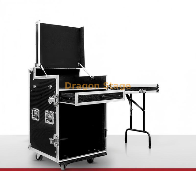 Armário de rack de caixa de voo profissional 12U / 16U para equipamento de áudio