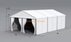Tenda para eventos com estrutura em A de alumínio 6x9m | Abrigo para eventos de PVC para serviço pesado com estrutura de alumínio 6061-T6
