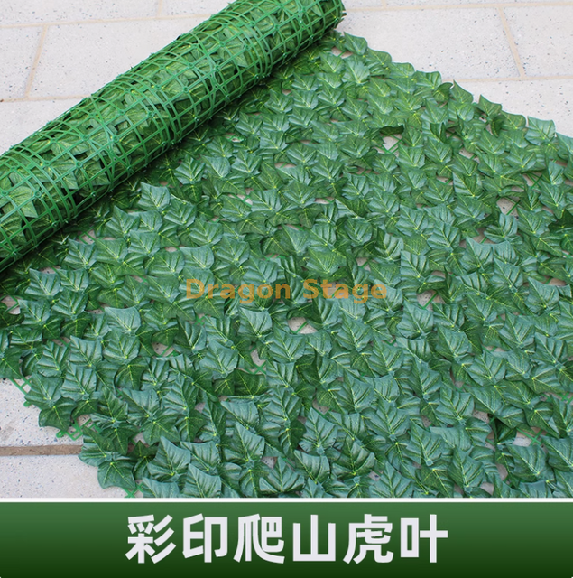 Parede de plantas verdes simuladas, cerca de plástico, cerca, hera estampada em cores ao ar livre (1 metro * 2 metros), com seda e 2 borboletas como presentes