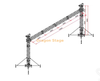 Sistema de treliça de iluminação de pórtico de alumínio portátil 12x6m (estrutura de iluminação de palco de suporte ao solo)
