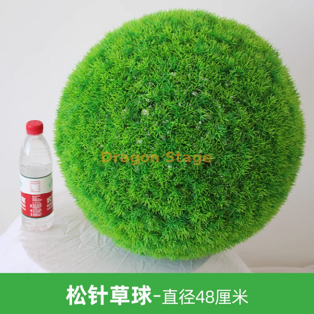 Bola de capim para planta de planta simulada Milão Ball Plástico Planta Verde Decoração do teto