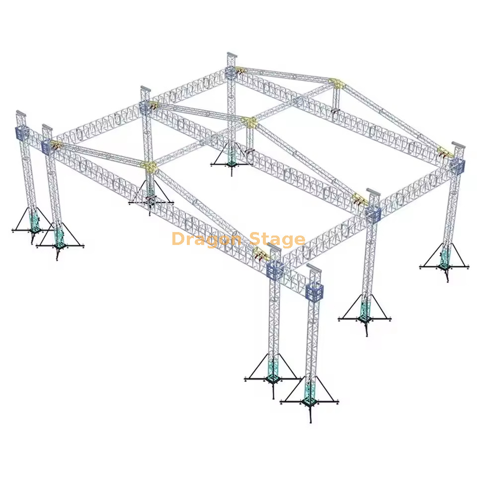 Sistema de treliça de iluminação do teto de alumínio 30x15x10m