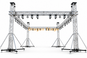 Sistema de treliça de iluminação de suporte de solo de alumínio 8x6x3m para eventos