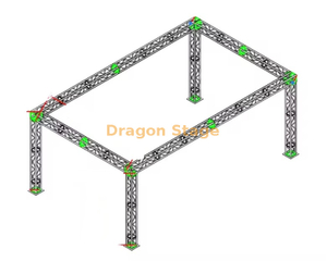 Estágio de treliça móvel Resort 20x10x15 pés