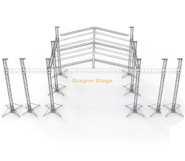 palco exterior do telhado de 12x12x9m com tela conduzida 5m e linha fardo 1.5m da disposição