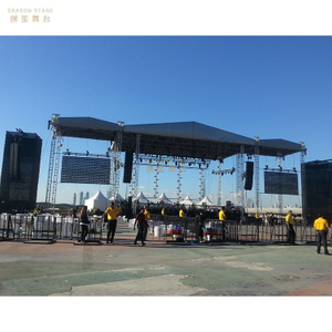 Som de palco externo de alumínio e treliça de luz