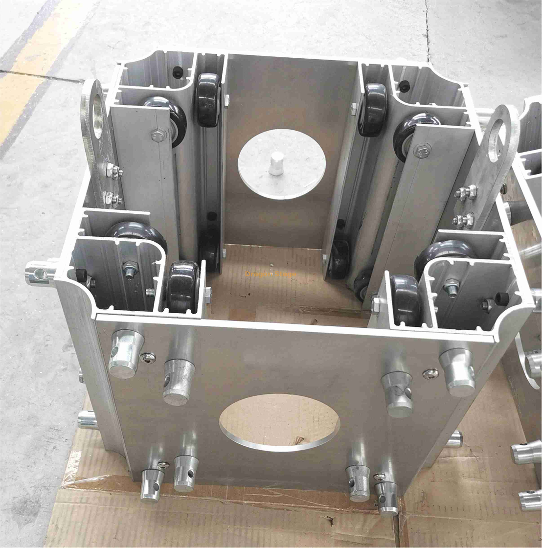 Bloco de manga de suporte do solo para pilar de treliça F34 Conexão de F34 e F44 Fream de treliça 