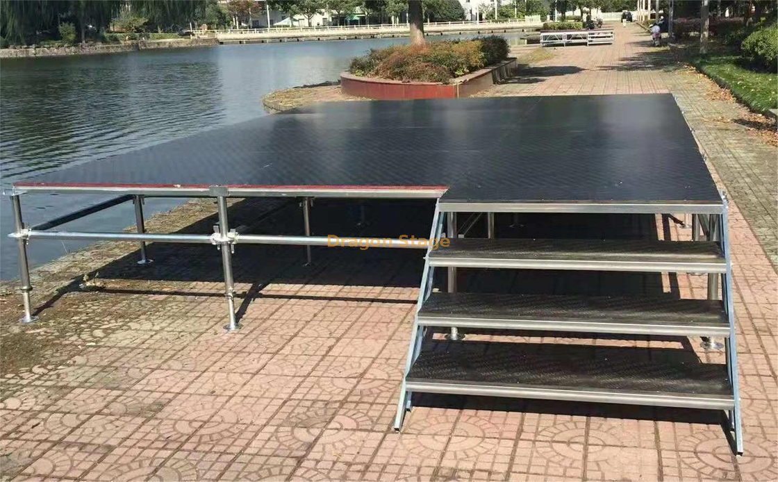 Fase rápida do andaime de aço de Ringlock para a altura exterior 1.2m dos eventos 73.2x36.6m com 2 escadas