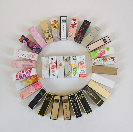 Caixa de embalagem fábrica feita sob encomenda batom lipgloss caixa cosméticos embalagens caixas de papel design atacado