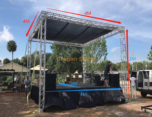 Palco portátil de alumínio para telhado de DJ 4x4x3m