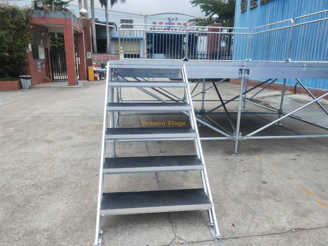 Plataforma exterior de alumínio da fase de Ringlock com sistema de aço 12x10m do fardo de Ringlock