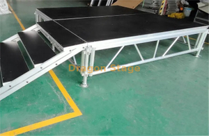 Mobile Skid Proper Plywood Portable Stage Platform 9x2m