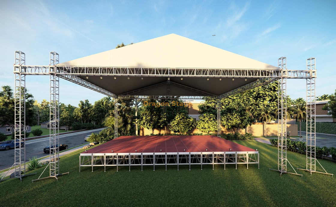  Sistema de telhado de treliça de iluminação16x16x9m