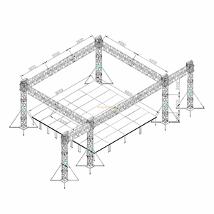 Luzes de palco ao ar livre de alumínio treliça 9x8x5m