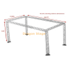 Sistema de treliça triangular de alumínio 40x20x10 pés - Equipamento de iluminação de palco modular profissional de 12 m