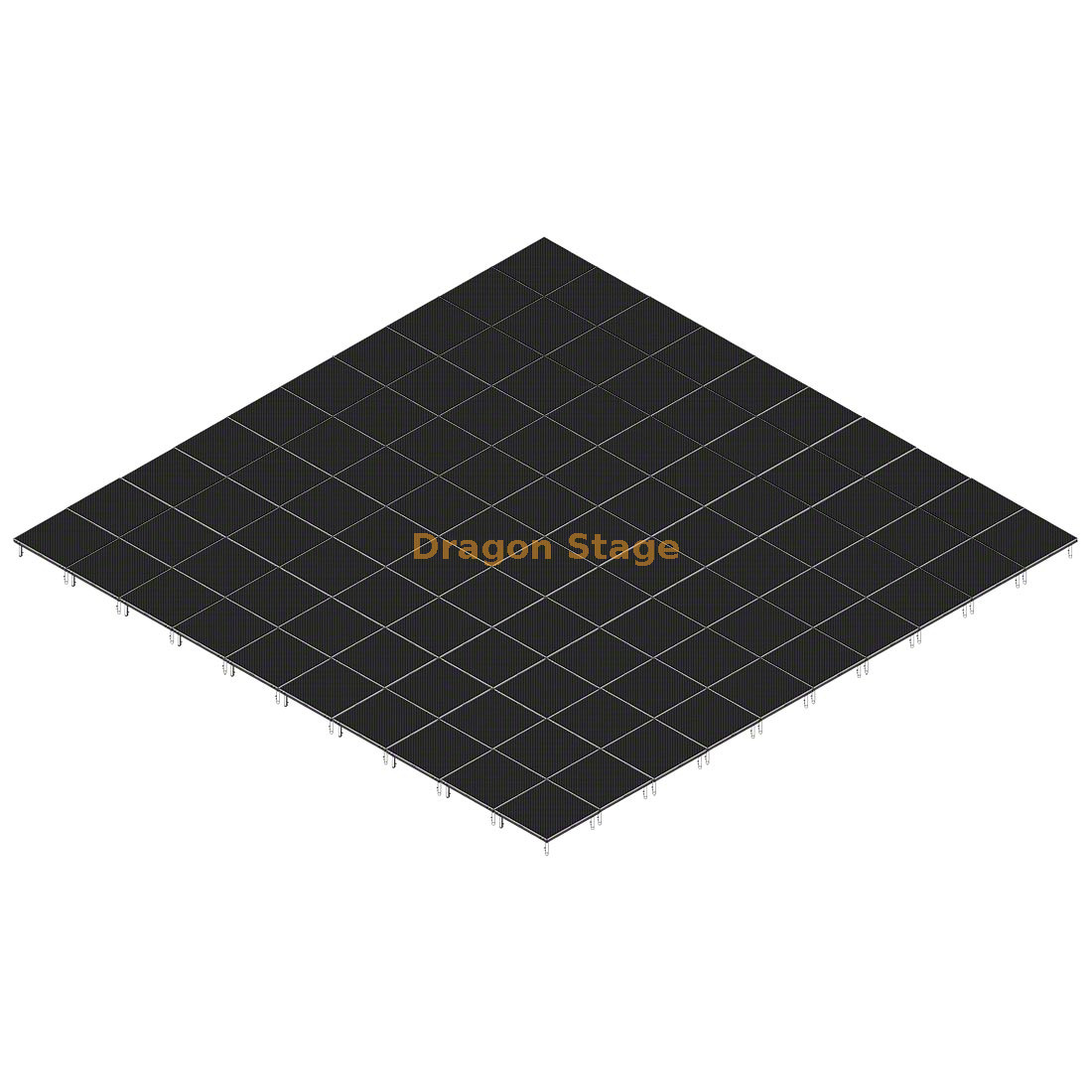 Sistema de palco móvel de alumínio portátil de 40'x40' para eventos musicais - altura ajustável de 0,2m a 1m