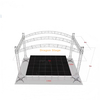 sistema curvado alumínio do fardo da fase do telhado 8x4x5m - equipamento de iluminação móvel alto de 5m