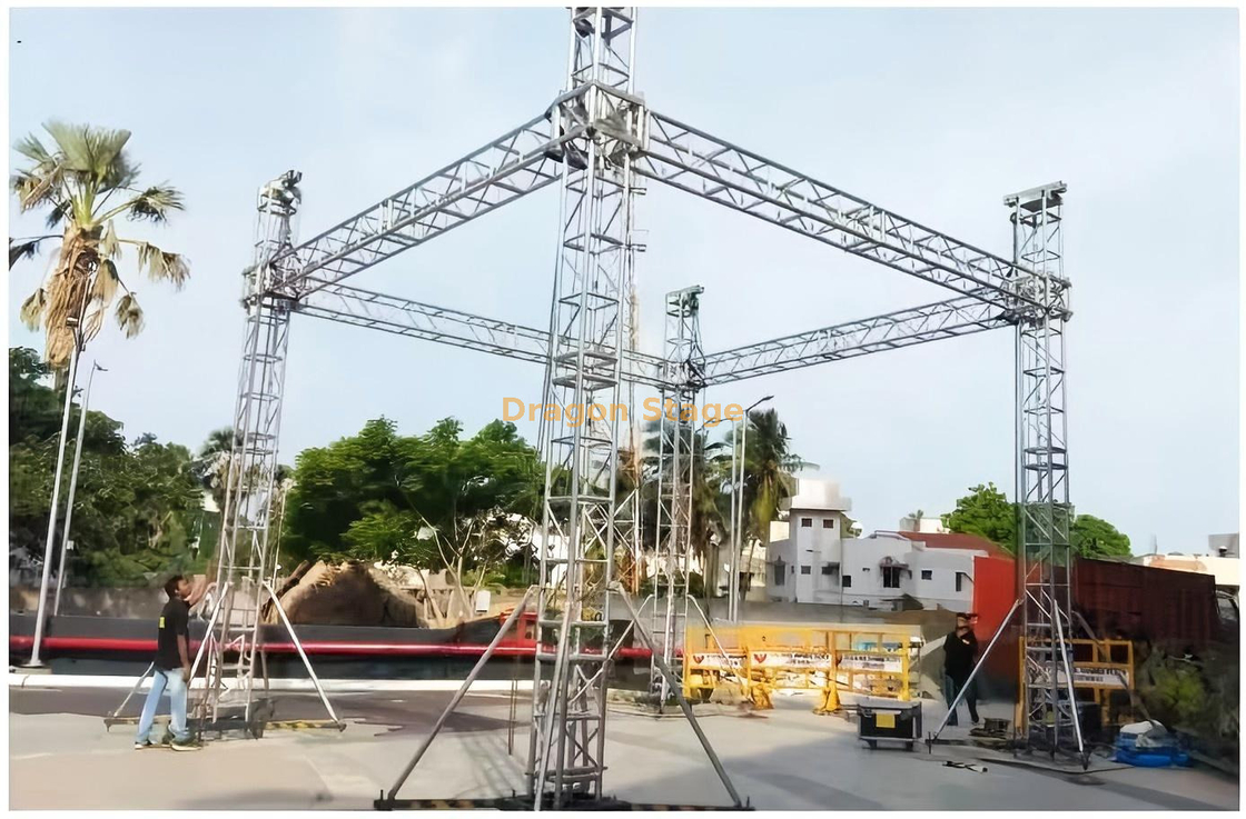 Treliça de iluminação de alumínio personalizada 8x6x8m