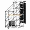 Sistema de suspensão LED Ringlock 2x4x8m com torre de lastro auxiliar e treliça cantilever de 400mm