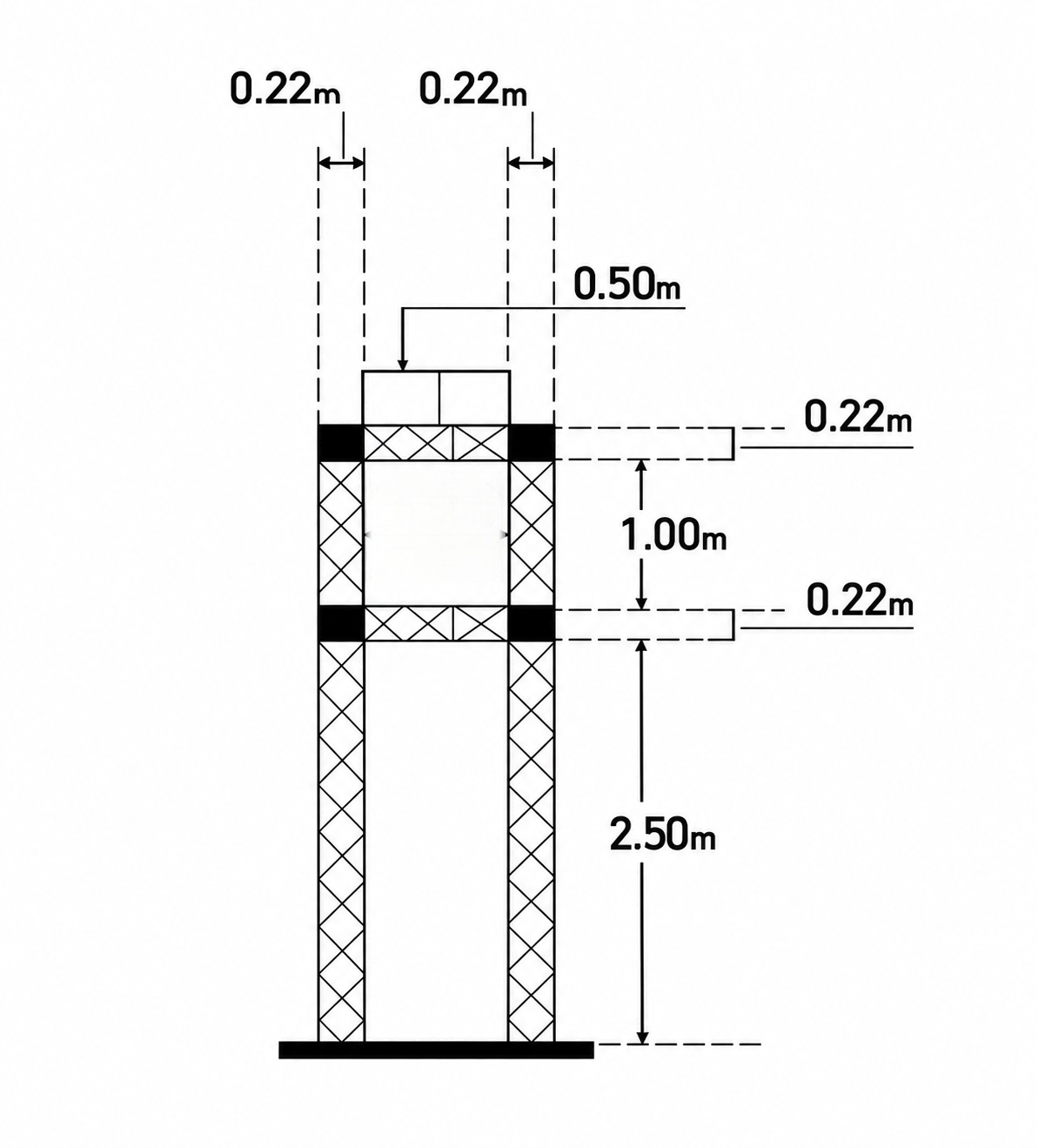 P&oacute;rtico de entrada de treli&ccedil;a de alum&iacute;nio 6x1,5x4m para eventos esportivos.png