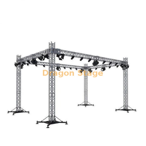 Sistema de treliça de iluminação de liga de alumínio para montagem de palco e eventos (sistema de treliça de torneira 5x5x3m)