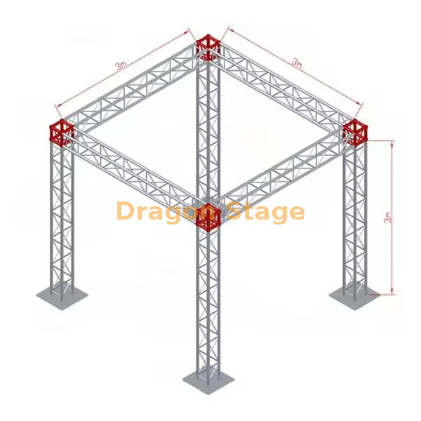 Global Truss 10x10x10 Sistema de exposições de estande