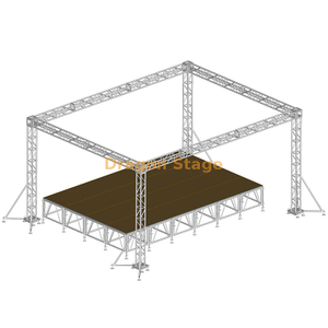 Treliça de alumínio 5x3x3m do suporte da iluminação da fase do casamento do hotel