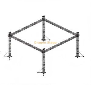 Treliça de iluminação pequena portátil de alumínio personalizada 20x20 pés