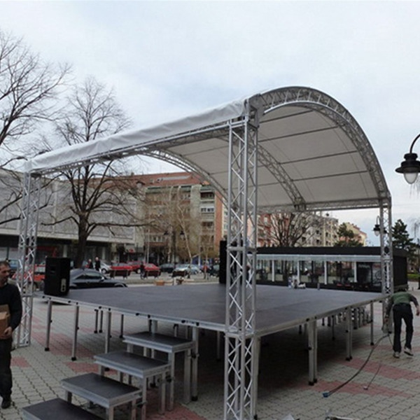 Treliça arqueada exterior portátil de alumínio do telhado para a venda 10x6m da faixa do dj do desempenho 3m alto