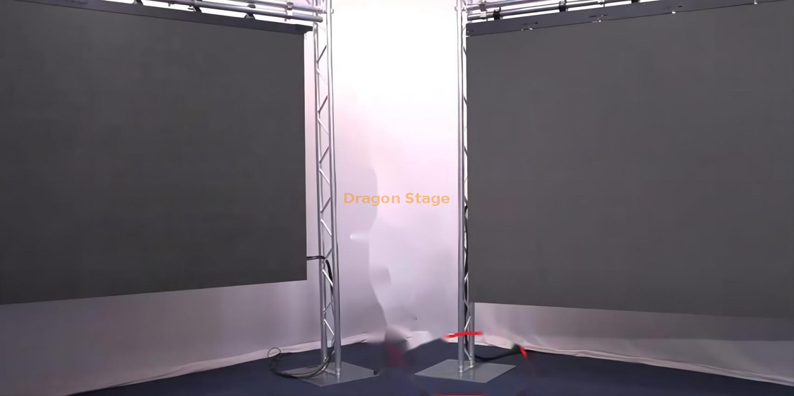 Peso leve de alumínio interno portátil 5.5x3.5m do fardo da pequena nobreza da tela de exposição