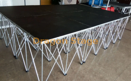 Plataforma de palco portátil de alumínio dobrável fácil/palco de montagem