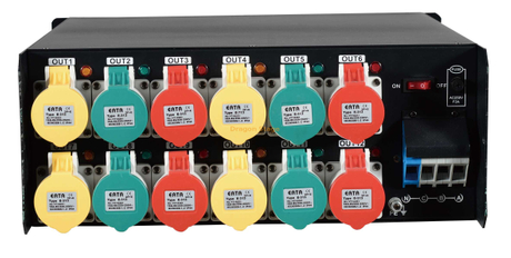 V12 12*4KW Caixa de silício digital 16A Saída à prova d'água para iluminação de eventos
