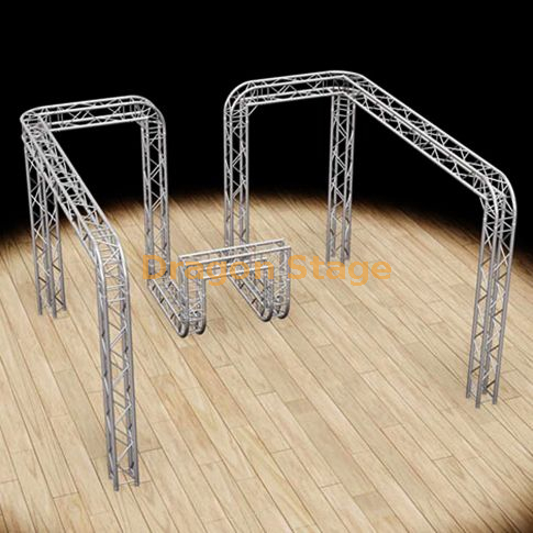 Global Truss 16'x15'x10 'Sistema de Exposição / Sistema de Exposições - Truss de caixa F34 modular com cantos redondos e quiosques construídos