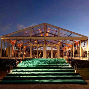 Partido de grande capacidade para festa transparente igreja de casamento tenda para 1000 lugares