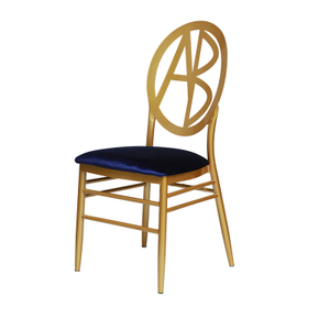 Atacado de encostas de ferro de metal, cadeiras de bambu, encostos redondos europeus, cadeiras de hotéis de casamento ao ar livre de fabricantes de foshan