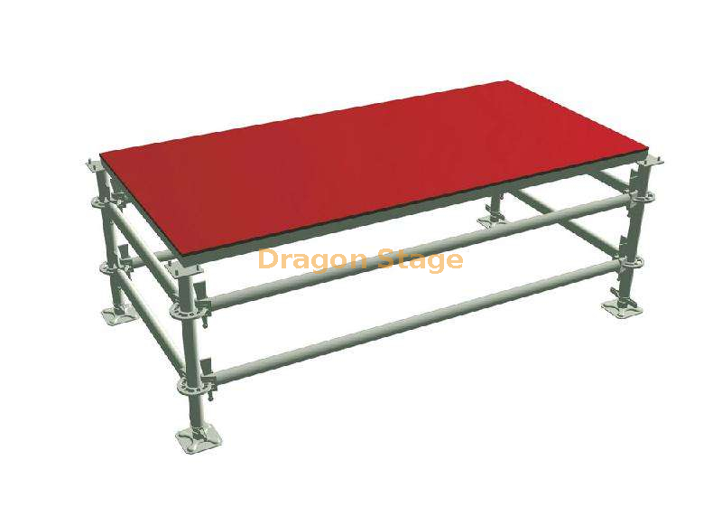 Palco para Eventos Ringlock em Aço 7,32x6,1m
