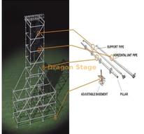 16m Aço de aço Tower Layher Truss para o sistema de matriz de linhas de concertos ao ar livre