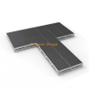 Kit de palco portátil em forma de T de 8,54x7,32m | Plataforma modular de alumínio com altura ajustável de 0,4 m a 0,8 m