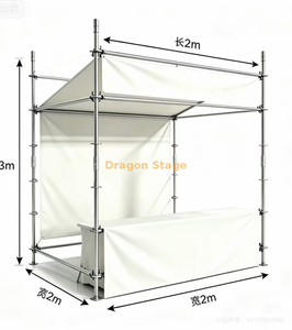 Cabine modular do mercado comercial Ringlock de 2x2m com dossel e cortina