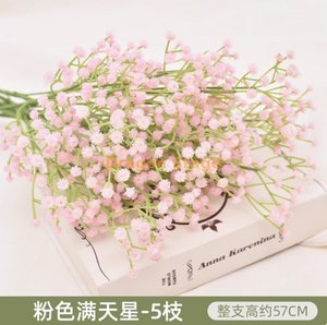Pequena simulação fresca Starry Sky Bouquet Room de estar de estar de jantar caseira
